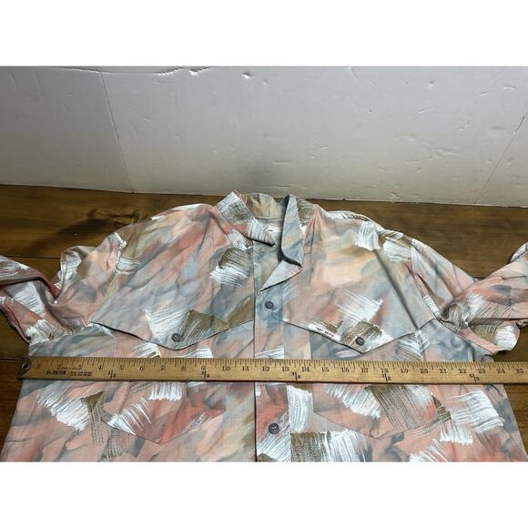 Vintage Mo Betta Shirt Mens L/XL Abstract Western Button Up - Picture 10 of 12